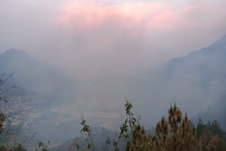 Srinagar forest fire