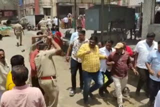 Police Lathicharge