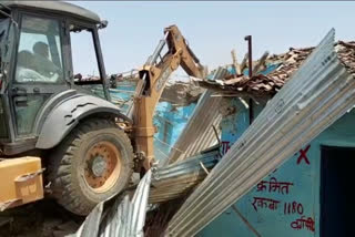 Shahdol criminal house destroyed