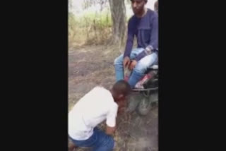 Viral video Raebareli youth beaten up with cable forced to lick feet by group of perpetrators