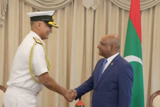 Admiral Kumar is on a three-day visit to the Maldives from April 18 to 20. It is his first overseas trip after becoming the Chief of the Naval Staff in November last