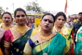 Transpersons celebrates Chithirai festival at Koovagam temple