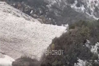 Watch:Glacier melt from Aastha Path of Hemkund region in Chamoli