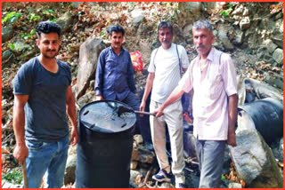 400 LITER LIQUOR DESTROYED IN MAJRI FOREST