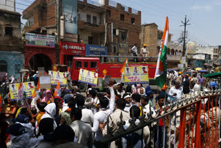 katni congress demonstration on water shortage