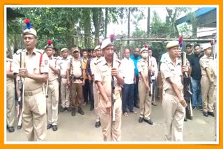 Last rites of jawan Raju Kalita at Nalbari