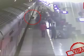 gwalior passenger trapped between train and platform
