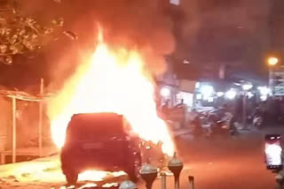 The Burning Car