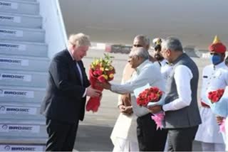 Boris Johnson India Visit: ਬ੍ਰਿਟਿਸ਼ ਪ੍ਰਧਾਨ ਮੰਤਰੀ ਬੋਰਿਸ ਜਾਨਸਨ ਅਹਿਮਦਾਬਾਦ ਪਹੁੰਚੇ,ਸ਼ਾਨਦਾਰ ਸਵਾਗਤ