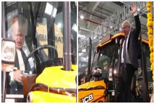 UK PM Boris Johnson visits JCB factory