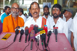 ’திமுக ஆட்சியை கலைக்க குடியரசு தலைவரிடம் மனு அளிப்போம்’ - அர்ஜூன் சம்பத்