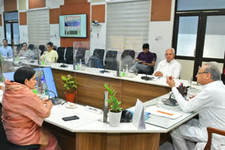 Ashok Gehlot chaired meeting on rising corona cases