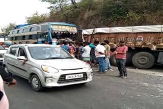 Pilgrim bus accident in ranchi