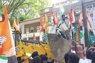 bulldozer protest