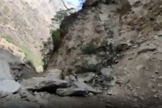 Badrinath Highway blocked in Chamoli district due to landslide