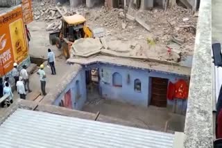 Bulldozer On Temple