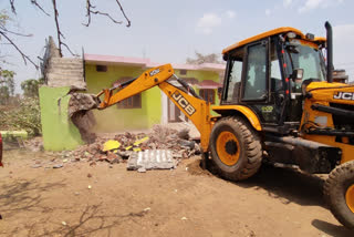 Bulldozer of CM Shivraj in Jabalpur