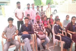 Student protest Against EVM in sirsa