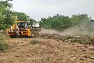 goshala-demolished-by-bulldozer-in-alwar-rajasthan