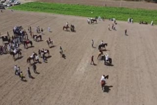 Horse races at weddings: ખંભાળિયાના ભારા બેરાજા ગામે અનોખા લગ્ન યોજાયા