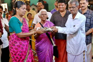 Woman donates 1 lakh