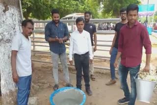 BMC mayor sulochana das inaugurates water tanks for animals and birds an initiative of social organisation people for animals