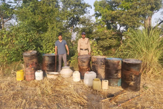 Laksar police action against illegal liquor