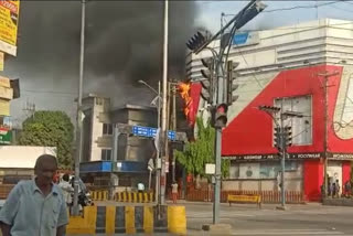 Massive fire in Jabalpur brand factory