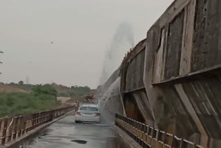 sheopur water leak from kuno siphon bridge