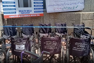 Wheelchair dedicated to Tral Hospital