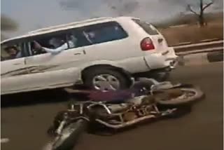 Road accident in sagar