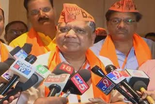 Former CM Jagdish Shettar, speaking in Hubli