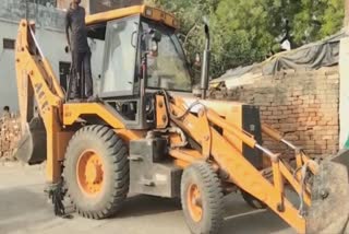 Mama bulldozed at accused house in Gwalior
