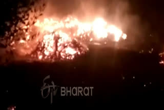 Watch fire break out in in Cyber ​​City Gurugram