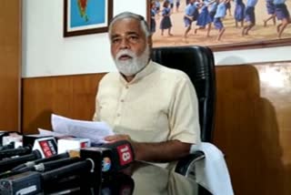 Minister B.C.Nagesh talked to Press