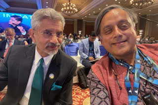 Senior Congress leader Shashi Tharoor on Tuesday thanked External Affairs Minister S Jaishankar for publicly giving him credit for the term "multi-alignment" and posted a selfie of them together at the ongoing Raisina Dialogue