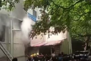 Fire Breaks out at Rajiv Gandhi Government hospital