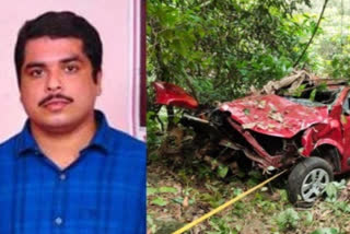 idukki vagamon car accident  man died in road accident vagamon  conditions of roads in vagamon  car fell down up to 400 feet  നിയന്ത്രണം നഷ്ട്ടപ്പെട്ട വാഹനം 400 അടി താഴ്‌ചയിലേക്കാണ് മറിഞ്ഞത്.  തീക്കോയി വാഗമണ്‍ റോഡില്‍ കാര്‍ കൊക്കയിലേക്ക് മറിഞ്ഞ് യുവാവിന് ദാരുണാന്ത്യം