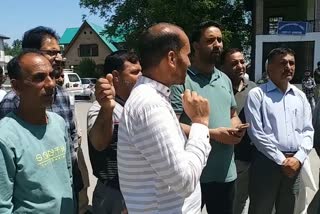 South Kashmir Contractors Association protest
