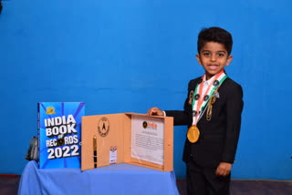 Arush nagaraju Named in the Indian Book of Record and the Karnataka Book of Record