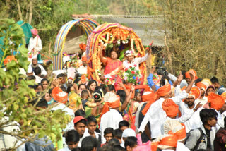 Bridegroom Reached in Bullock Cart