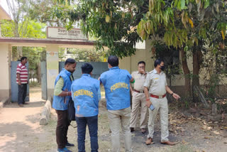 CID's forensic team collects samples from Visva Bharati hostel
