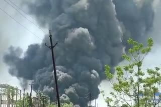 fire in Dhar pipe factory