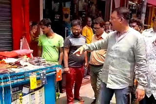 Hawkers protest in Siliguri