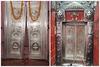 devotee offered 101 kg silver door