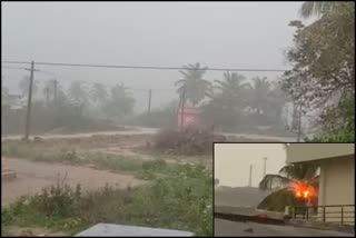 Windy rain in Vijayanagar, Vijayapura