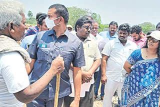 bapatla people questions collector on giving Rs.1.80lakh for house construction