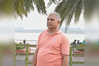 BJP leader Dilip Ghosh in Eco Park