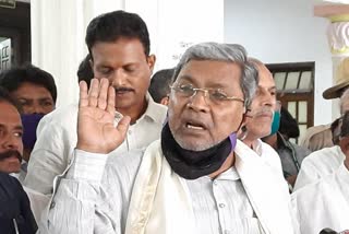 Opposition leader siddaramaiah