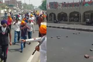 clash-between-shiv-sena-and-khalistan-supporters-in-patiala
